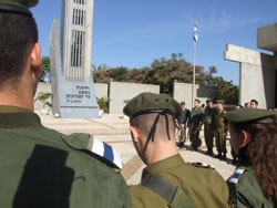 באתר הנצחה 